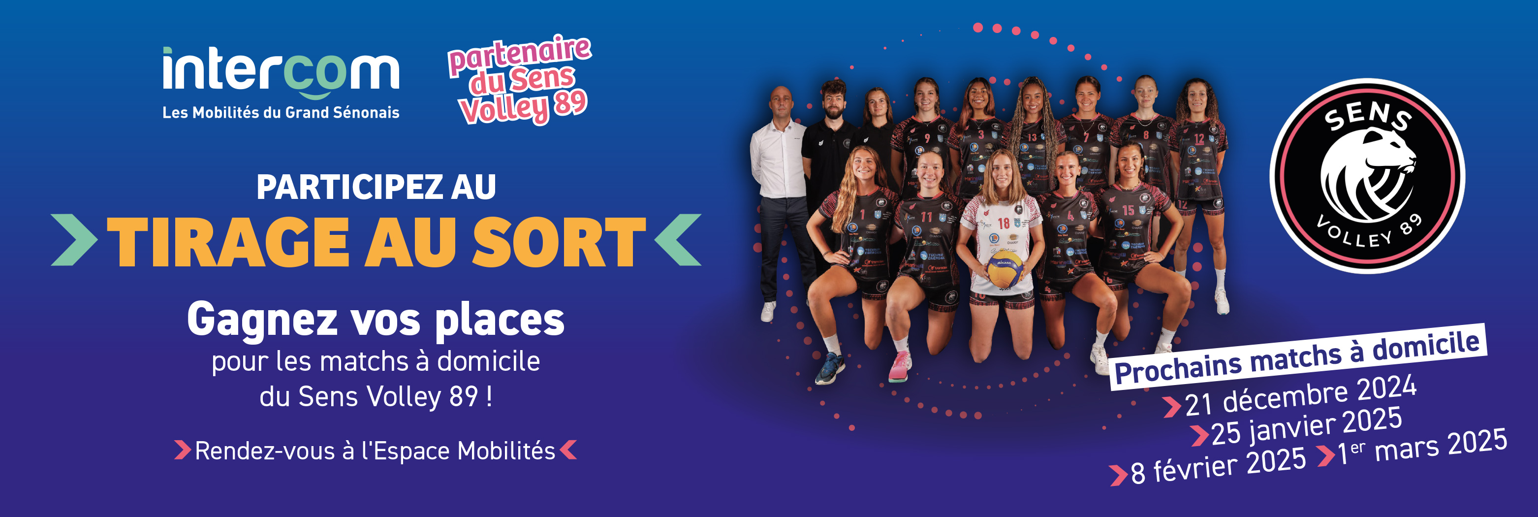 Gagnez des places pour les matchs du Sens Volley 89 à Sens 